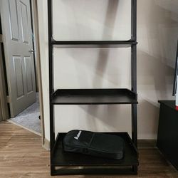 Wooden Ladder Shelf / Bookshelf - Rustic, Sturdy, Modern Home Decor, Storage Unit, Bookcase, Space-Saving