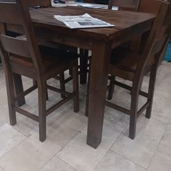 *Black Friday Now!!!*---Stunning Brantley Wood Dining Table Sets W/4 Chairs---Delivery/$10 Down Financing🫡