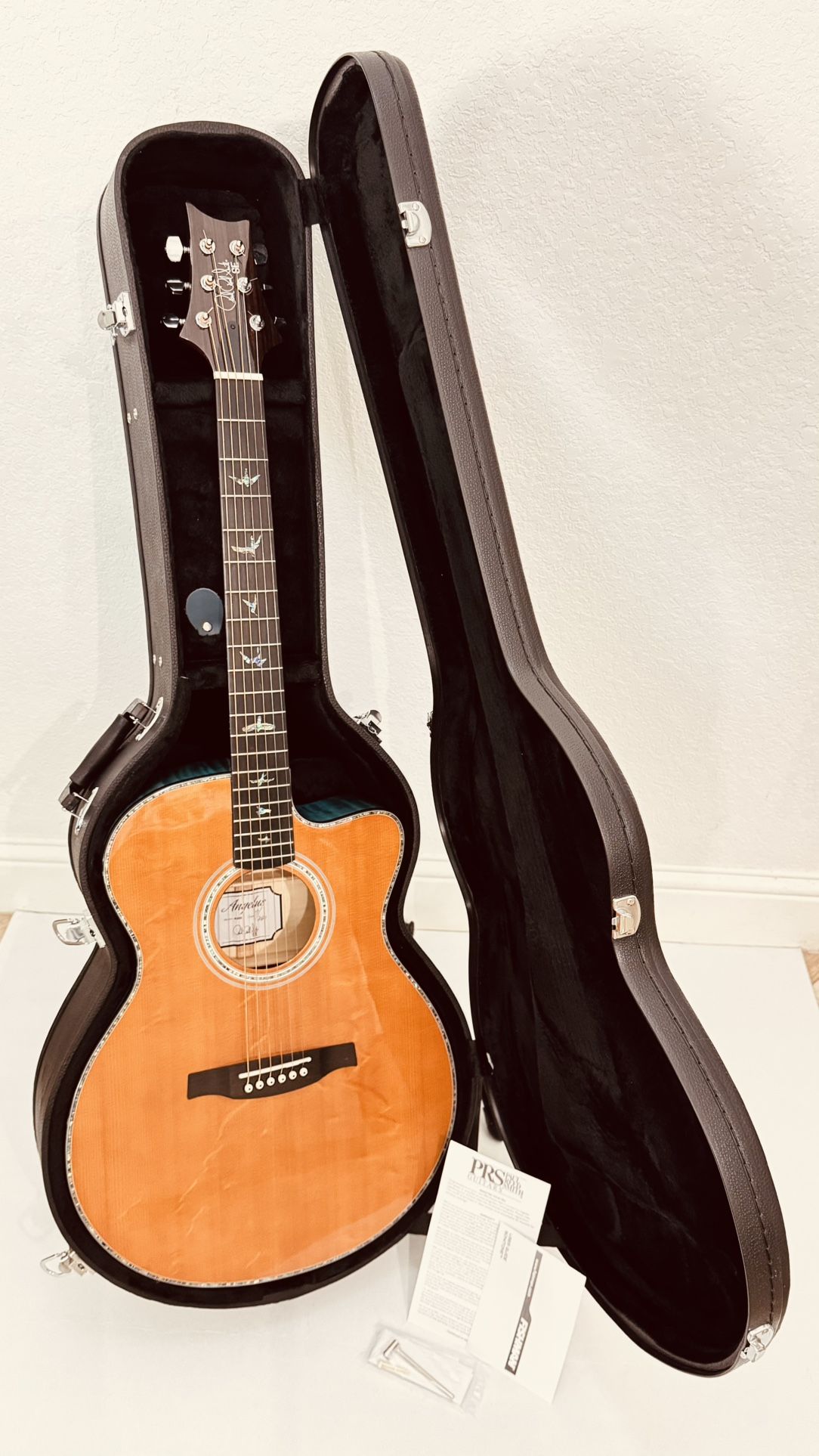 Acoustic-Electric Guitar PRS Limited SE Angelus A50E   Blue Matteo