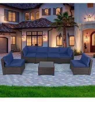 Newly assembled 7 Pieces Outdoor Patio Furniture Sets Rattan Set Wicker PE Set DELIVER W/ FEE