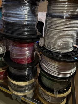 6 AWG wire THHN 500ft copper new roll $380 #8 500ft THHN $250 stranded copper cable new