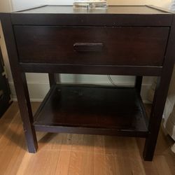 Two Espresso Nightstands /end Tables -$45Each