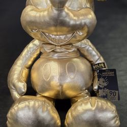 Disney Mickey The True Original Gold Collection Large Plush New with Tags
