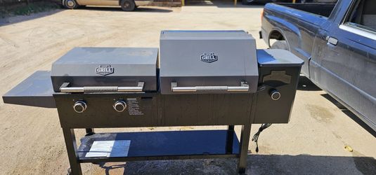 Smoker And Flat Grill