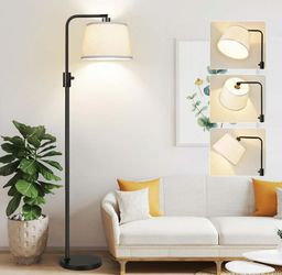 Dimmable Floor Lamp, 1000 Lumens LED Edison Bulb Included