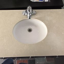 Bathroom Vanity With Marble Top