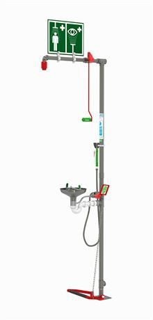 Hughes Safety Showers EXP-18GS/85G-SS Indoor Unheated Combination Safety Shower MSRP: $1599.99