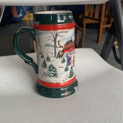 Commemorative And Collector's Budweiser Holiday Stein Mug