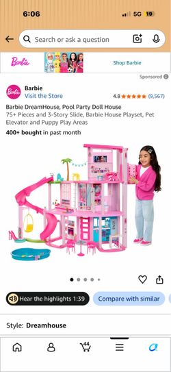 Barbie DreamHouse over 3ft tall + LOTS of Extras