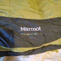 Marmot never winter 30° 650 fill down sleeping bag