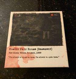 Famous Horror Locations. The Blair Witch Project (1999) Rustin Parr House basement 10" X 10" Canvas