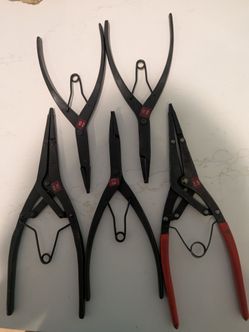 Snap on snap ring pliers