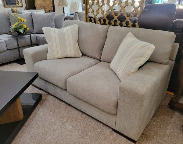 Grey Modern New Loveseat