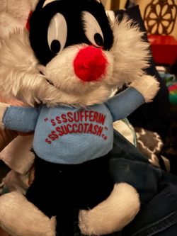 1971 Sylvester the Cat Plush Warner Bros. Vintage Looney Tunes