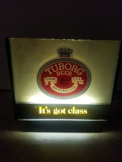 Tuborg Beer Vintage light up bar pool sign