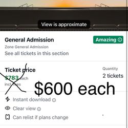 2 Tickets For Bsb To The Sphere 