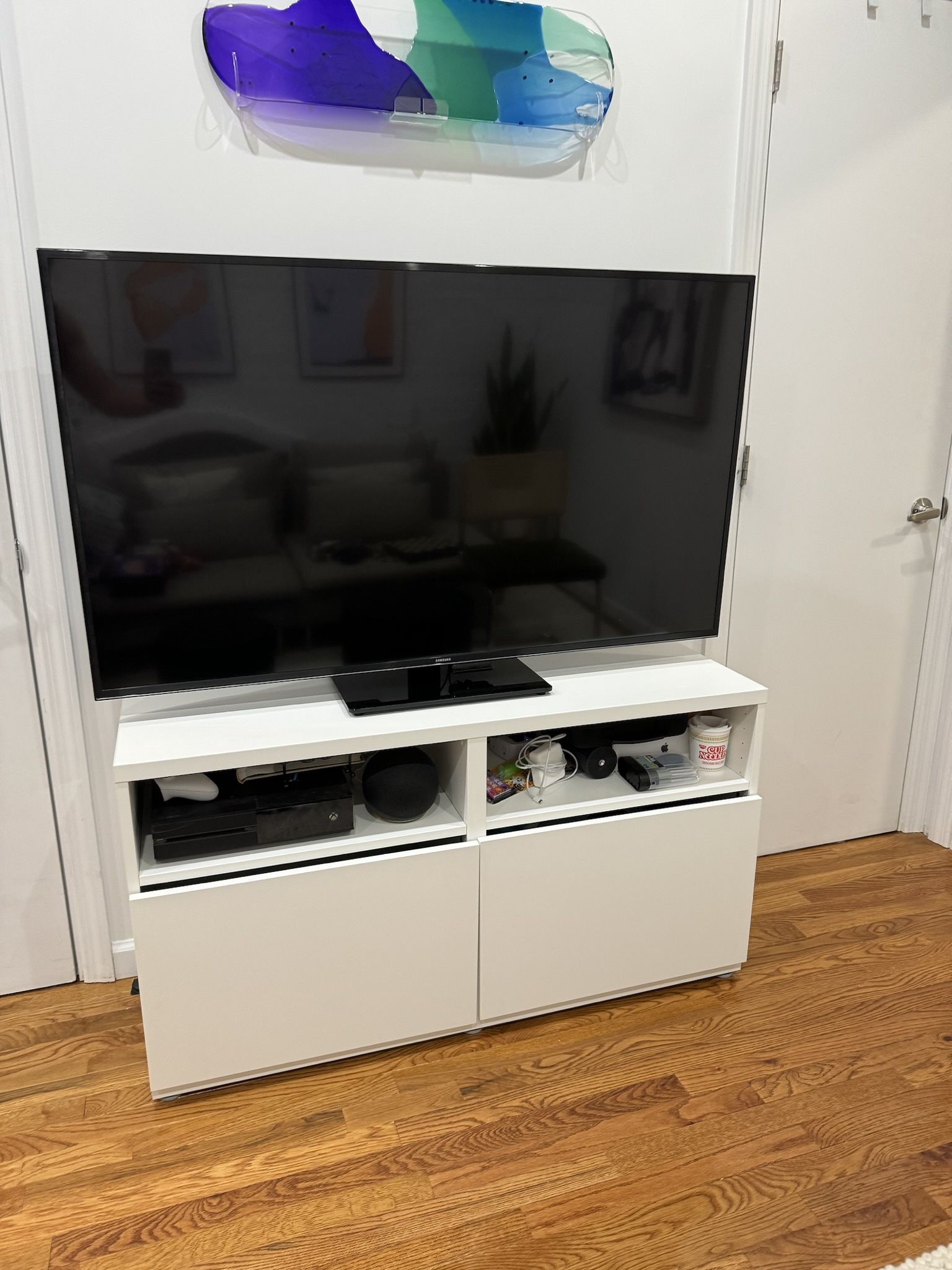 White Tv Media Console  