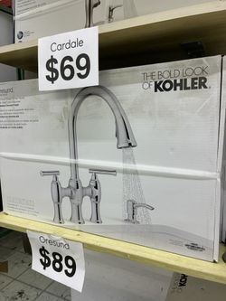 Kohler Oresund Pull-Down Bridge Kitchen Faucet