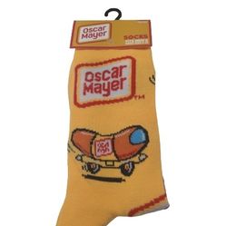 'Oscar Mayer' Novelty Crew Socks - Size 6 - 12 *NEW*