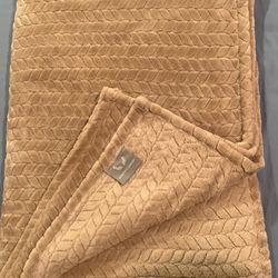 Beige Fleece Blanket
