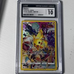 Pikachu Crown Zenith GCG 10 Pokemon Card 