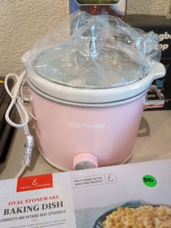 Surluivi Pink Mini Slow Cooker