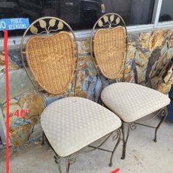 2 Set Of Chairs, Cushioned Chairs, Patio Chairs 