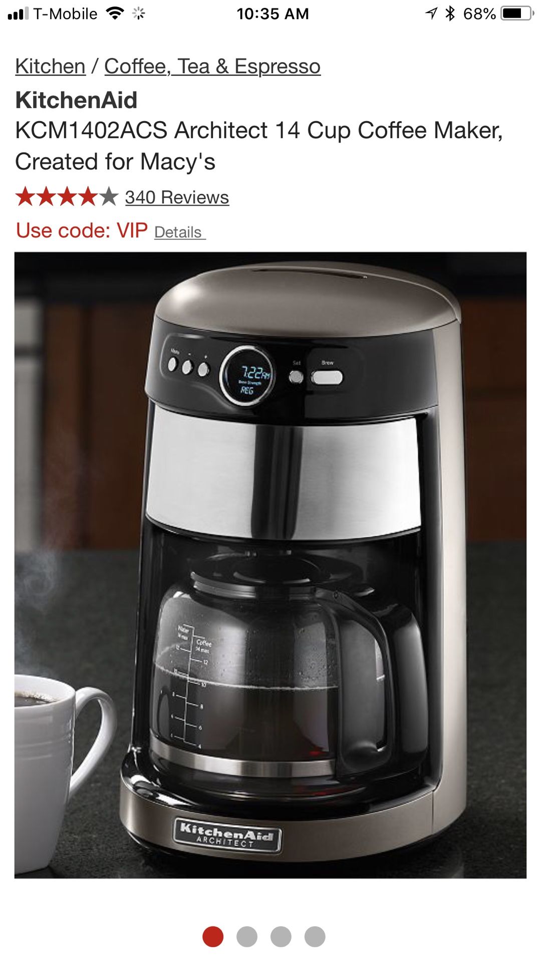 KitchenAid Coffee Maker