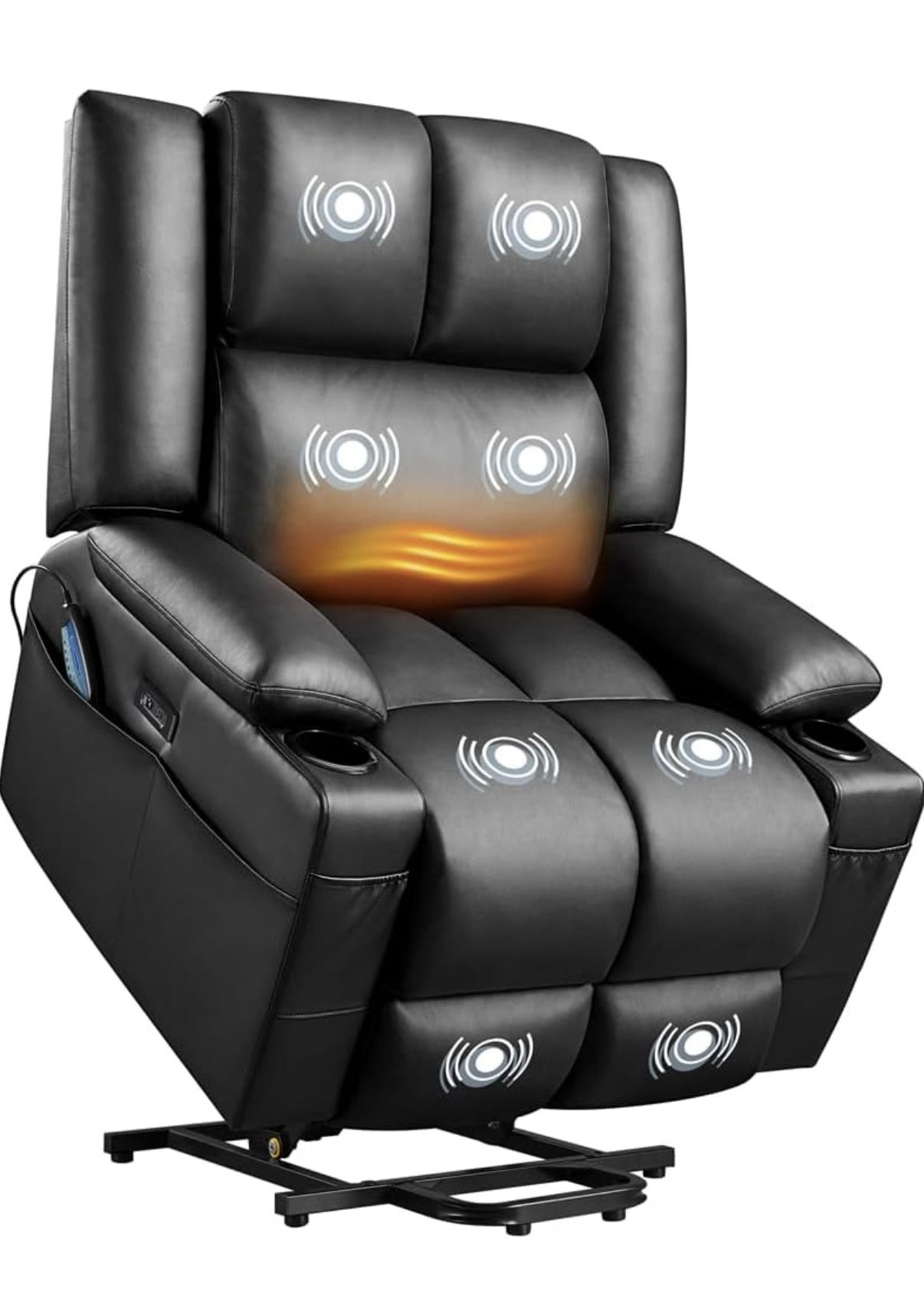 Electric Power Lift Recliner W/ USB, Heat, And Massage