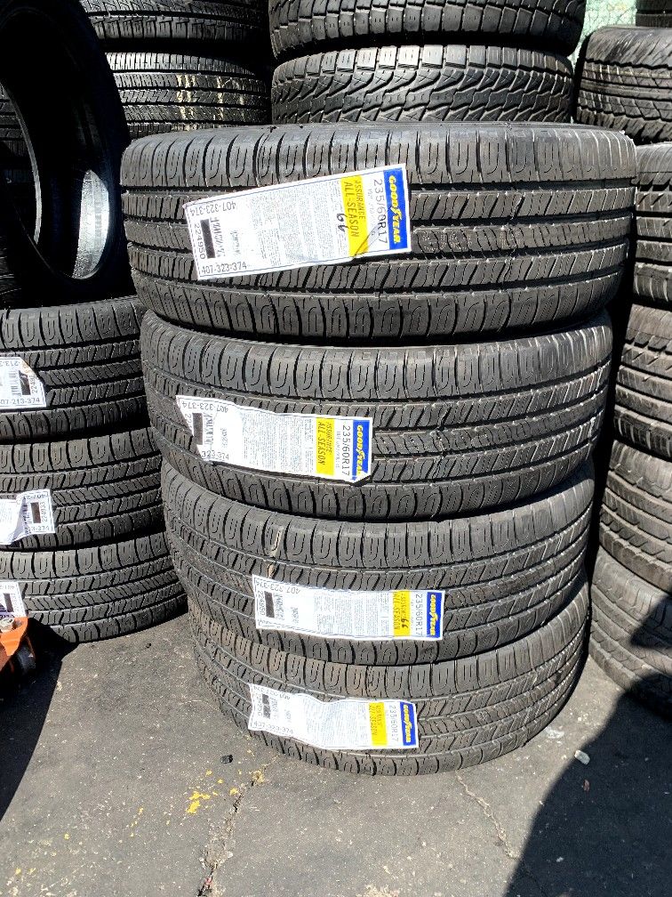 Set of brand new tires 235/65R17 Goodyear assurance all-season for only $660 all four tires 