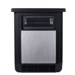 Mainstays 1500W Freestanding 4-Element Infrared Cabinet Space Heater, Black