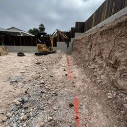 Retaining Wall And Dig Outs 