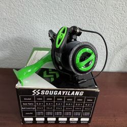 Sougayilang Fishing Reel, 5.2:1 High Speed Spinning Reel, Lightweight 11+1BB Ultra Smooth For Saltwater Or Freshwater ,model 5000