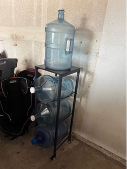 Water gallons with stand