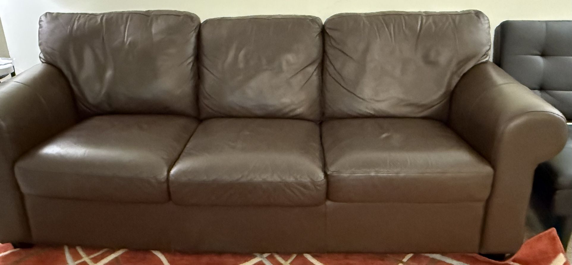 Genuine leather couch