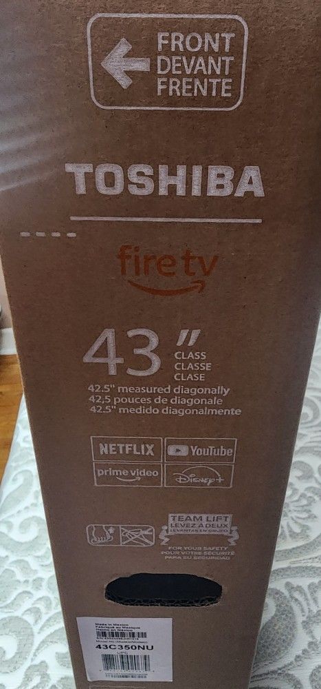 Toshiba 43″ C350 Fire TV Edition 4K Smart TV – New in Box