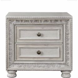 Silver Nightstand 
