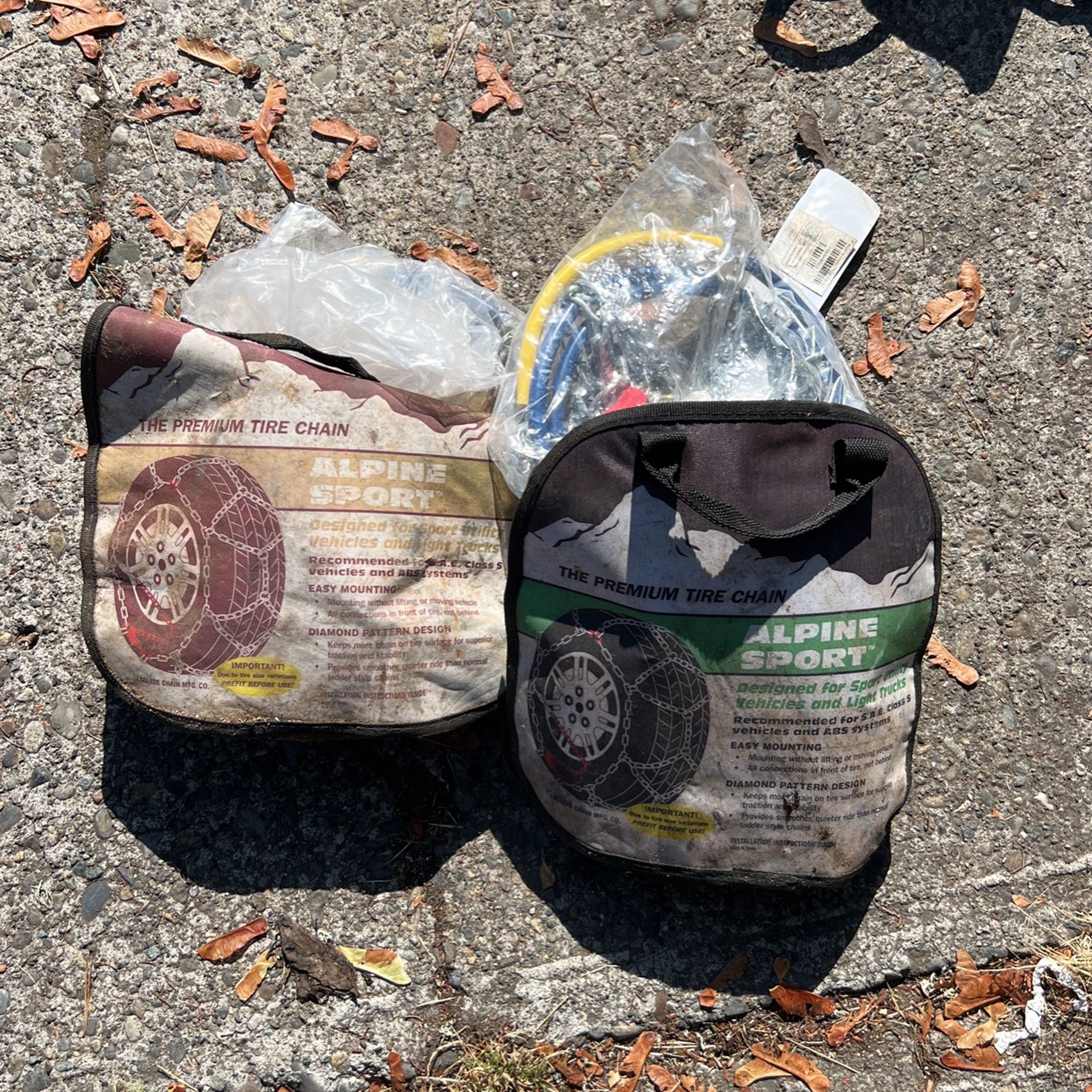 4 Tire Chains  2021 Season Used !