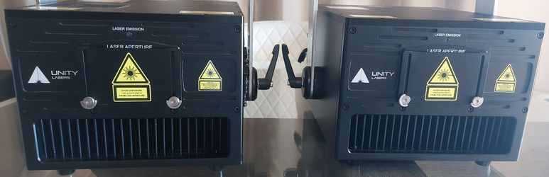 Laser show projectors