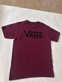 Vans Burgundy Classic FIt T-Shirt Size Small