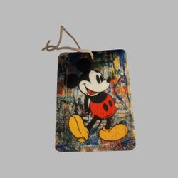 Mickey Mouse Air Freshener. Banksy Graffiti Art 