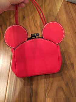 DISNEY x COACH 1941 Mickey Kisslock Bag In Glovetanned Leather