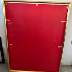 Frame metal gold wall picture without glass or backing sturdy Halloween