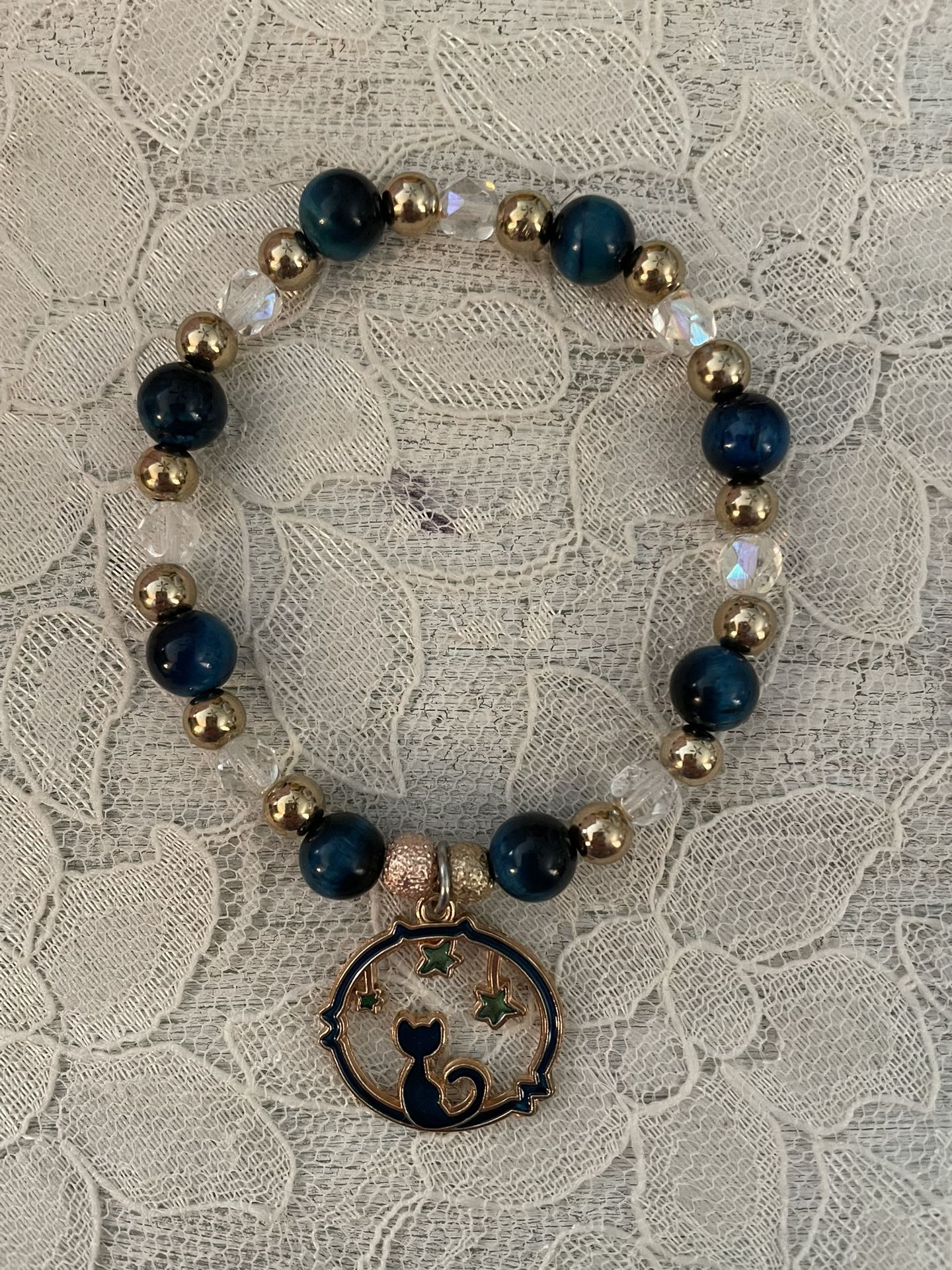 Midnight Blue Cat Bracelet