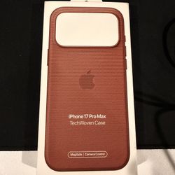 Apple OEM iPhone 17 Pro Max Techwoven Case Sienna
