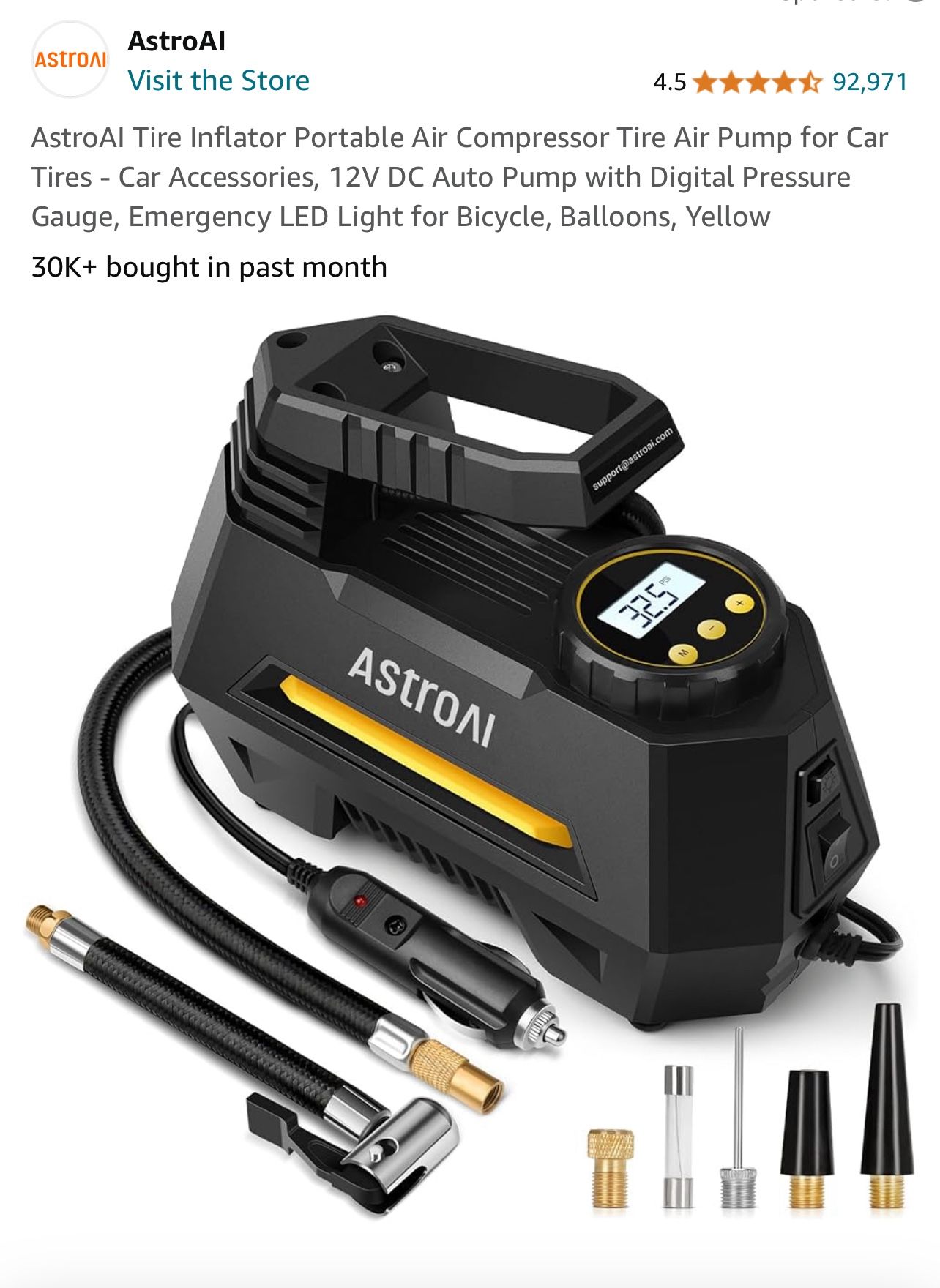 Tire Inflator Portable Air Compressor