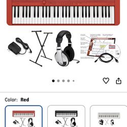 Red Casio Piano 