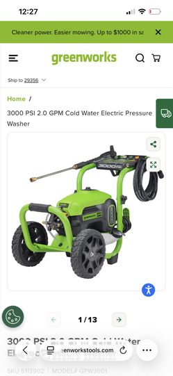 Geenworks 3000 PSI 2.0 Power Washer