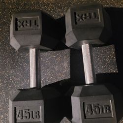 45lbs Dumbells Weights