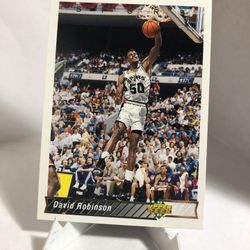 1992 Upper Deck David Robinson San Antonio Spurs Card #82